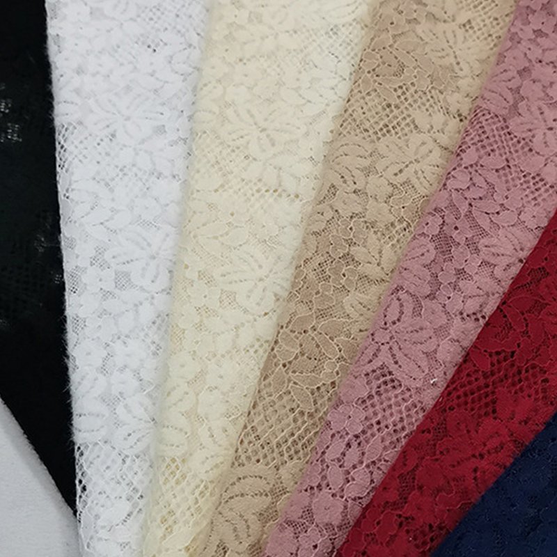 Feather Polyester Brushed Lace Fabric for Women's Wear Wholesale Suppl 7